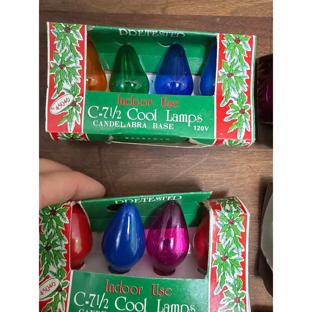 Liberty Bell / ACLA / Ann & Hope Vintage NOS C-7 1/2 Christmas Replacement Bulbs